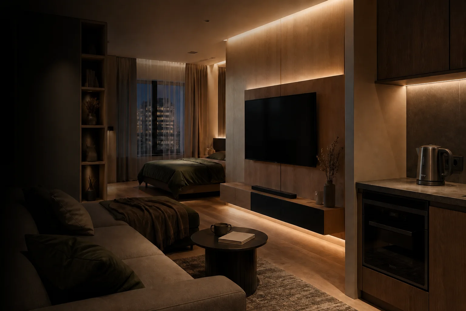 Умная студия 34 м²